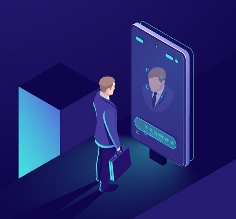 écrans à reconnaissance faciale