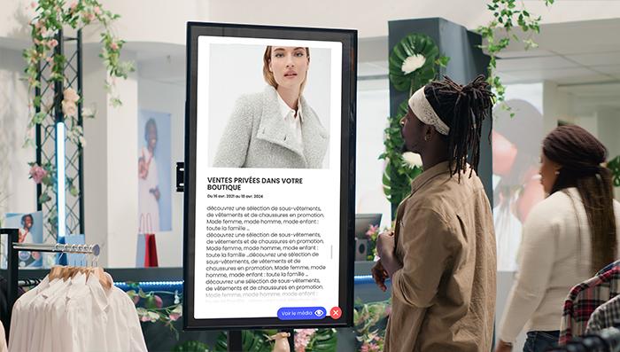 les documents consultables sur interface DISPLAY KIOSK